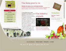 Tablet Screenshot of fermedesmauges.com